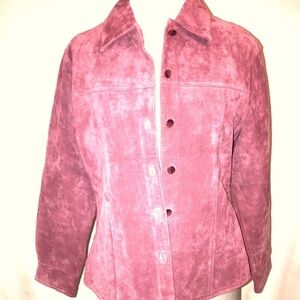 Women’s EUC VINTAGE AMI 100% leather lining jacket with a satin lining Sz M.